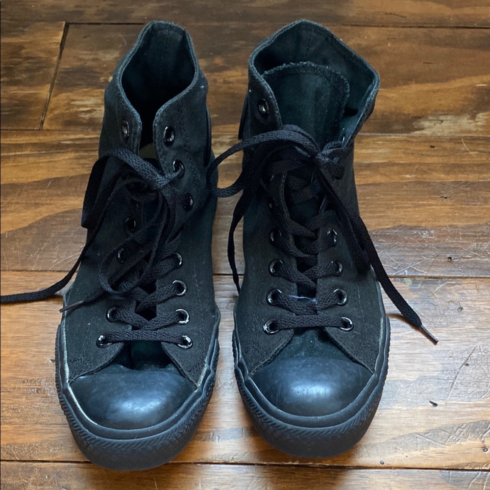 Black High-Top Sneakers